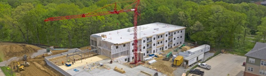 Fager Framing reduces build time by 50% with Potain self-erecting tower crane